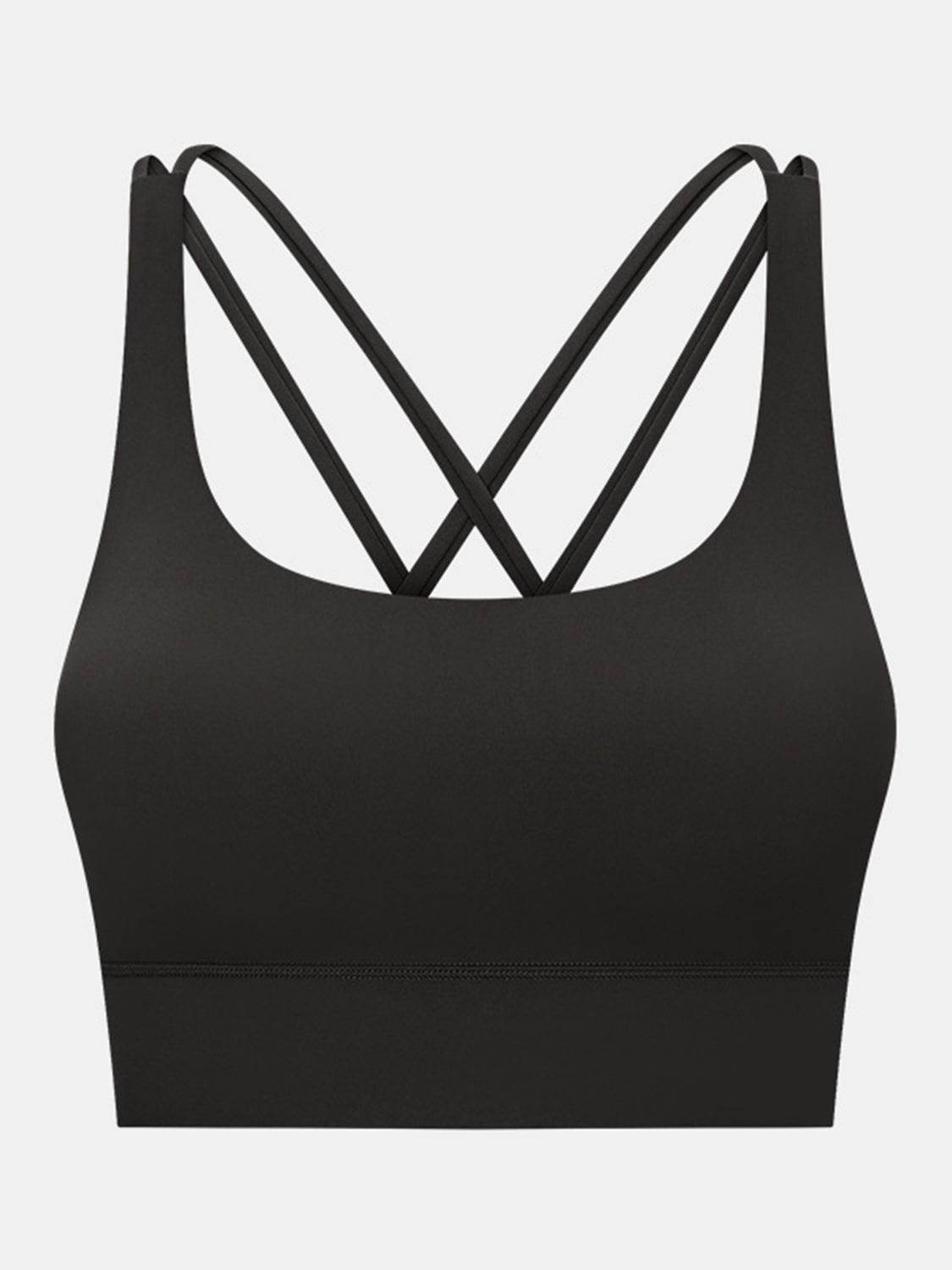 Millennia Crisscross Scoop Neck Active Tank - UnLaced Boutique