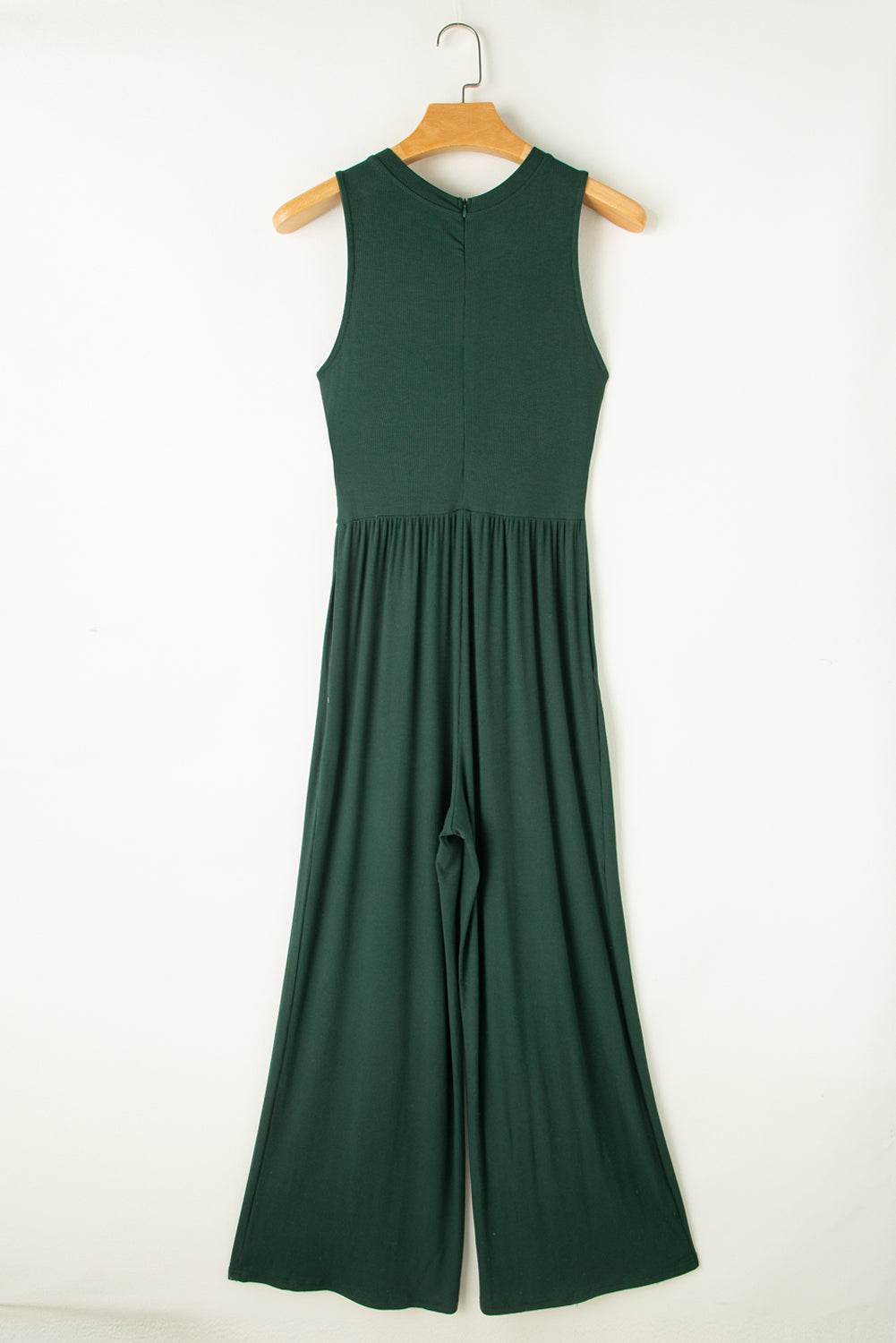 Round Neck Sleeveless Jumpsuit - UnLaced Boutique