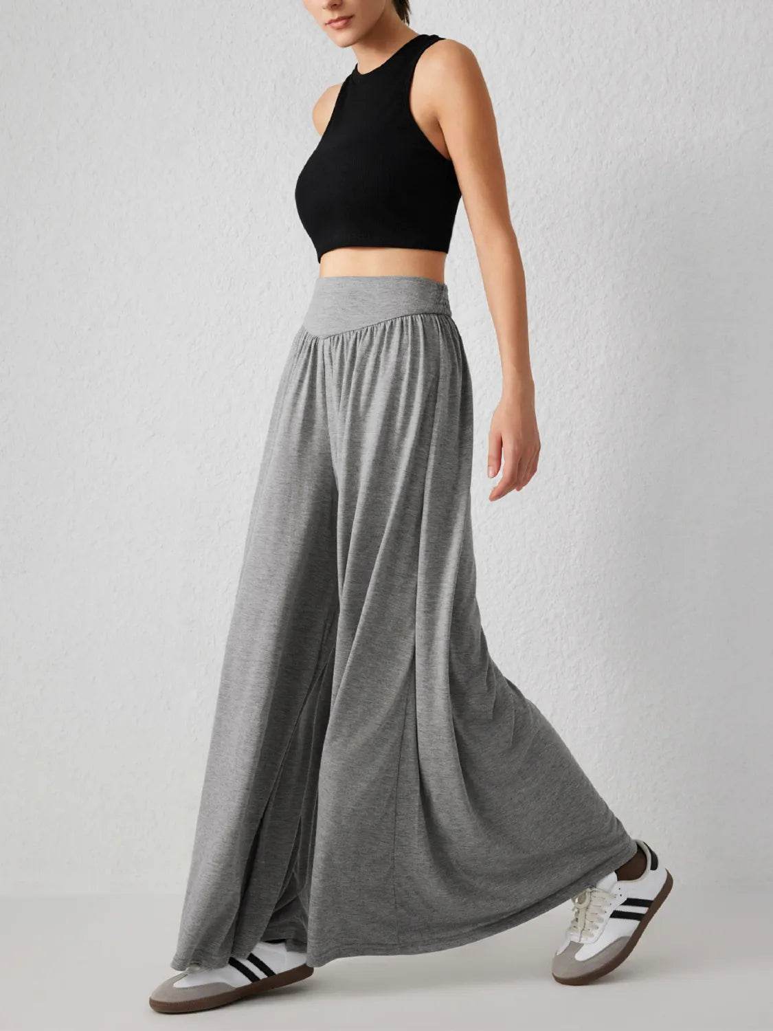 High Waist Wide Leg Pants - UnLaced Boutique