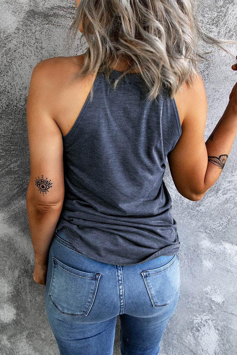 Curved Hem Grecian Tank Top - UnLaced Boutique