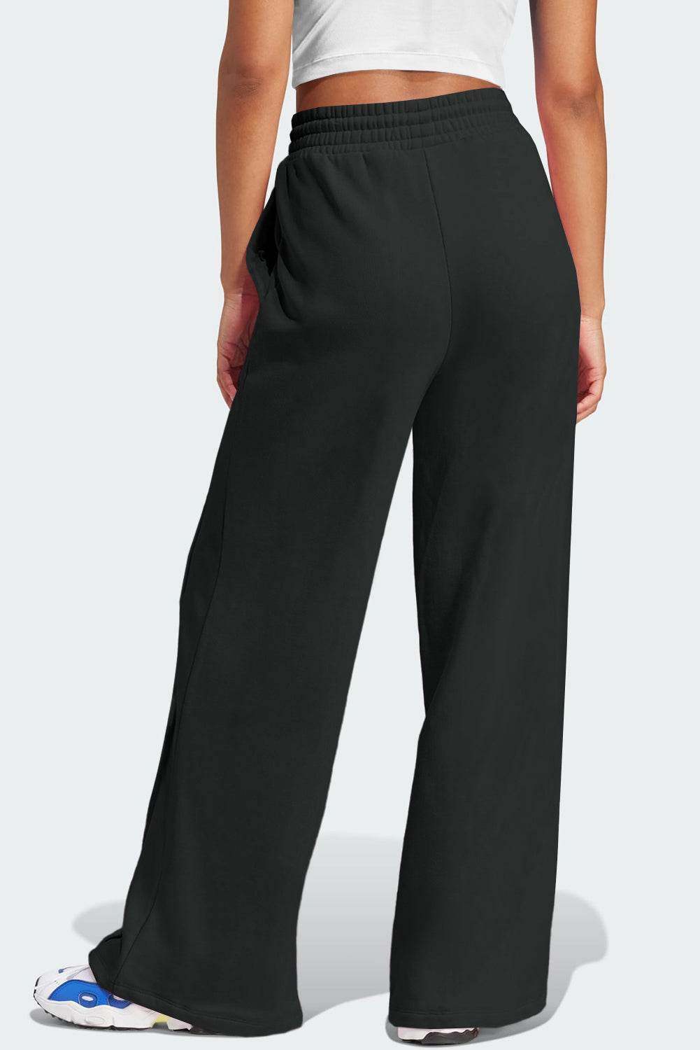 Drawstring Wide Leg Active Pants - UnLaced Boutique