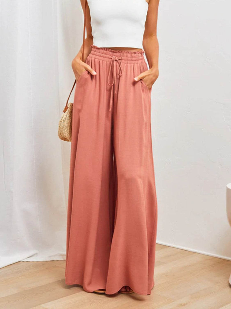High Waist Wide Leg Pants - UnLaced Boutique