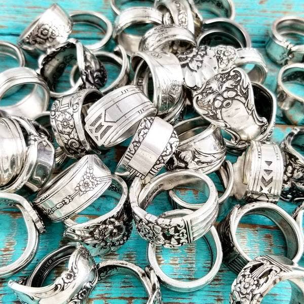 Silverplate Spoon Rings