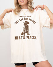 When You Realize, You Are The Friend In Low Places Shirt