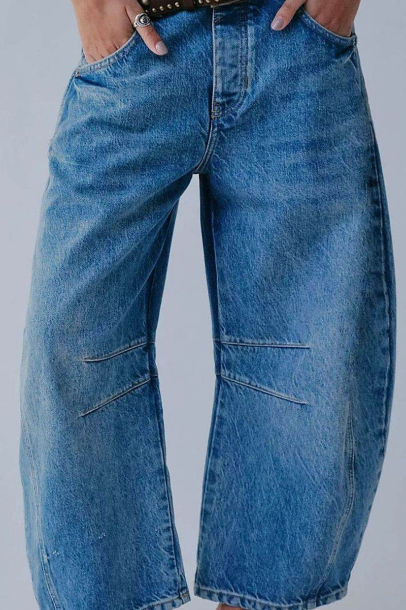 Wide Leg Jeans with Pockets - UnLaced Boutique