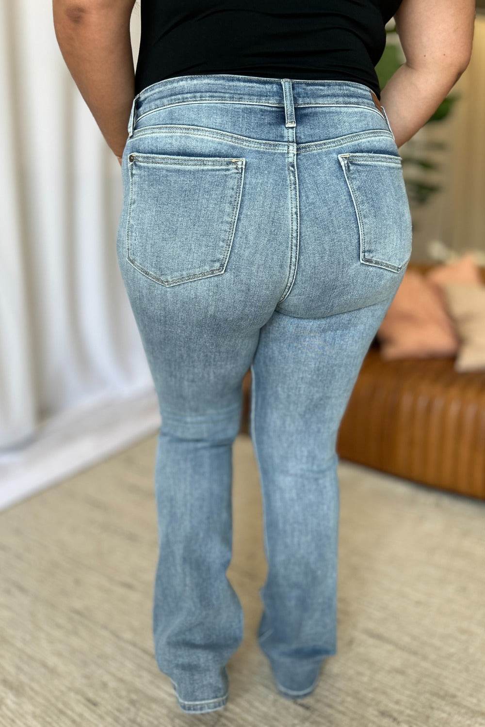 Judy Blue Full Size Medium Rise Bootcut Jeans - UnLaced Boutique