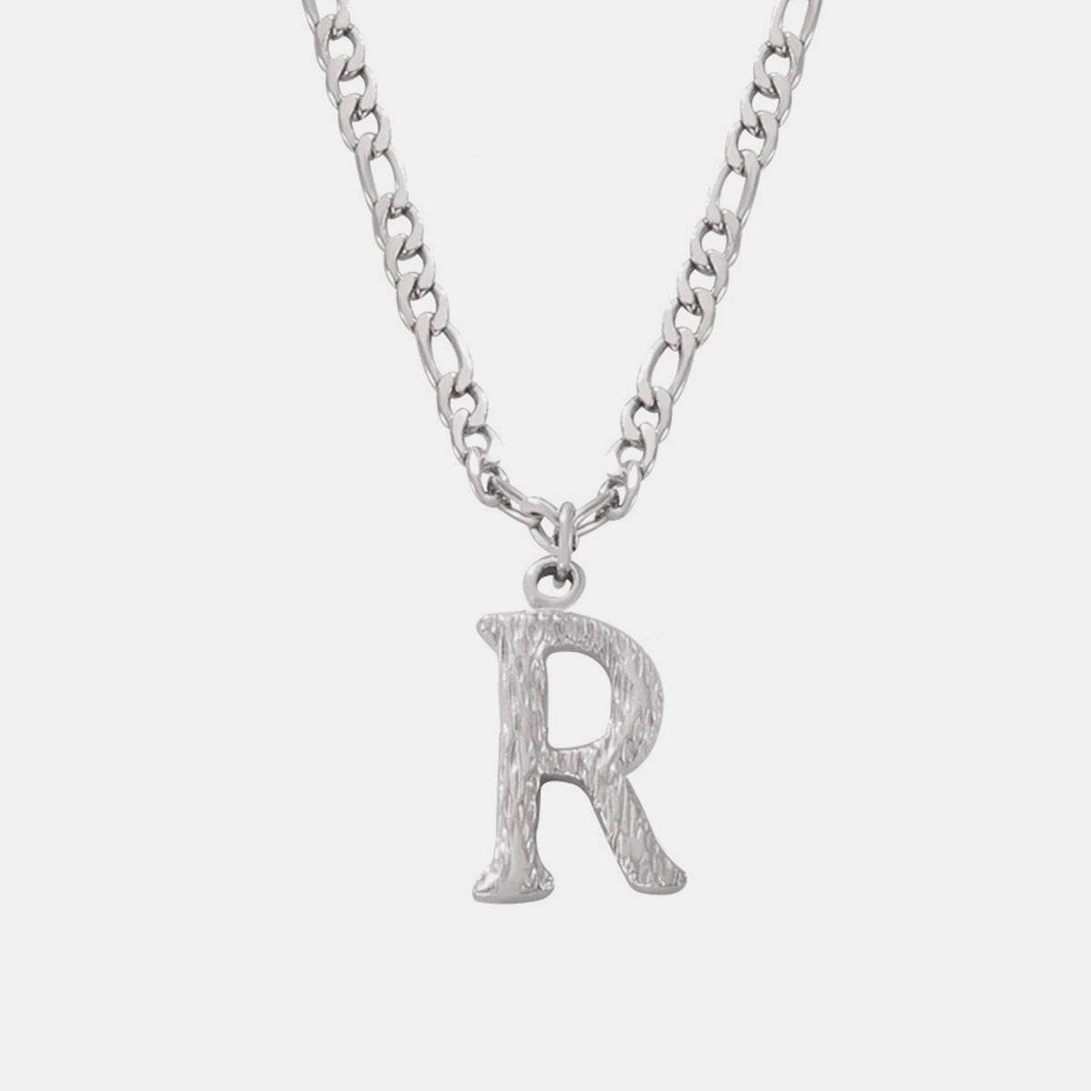 Titanium Steel Letter Pendant Necklace - UnLaced Boutique