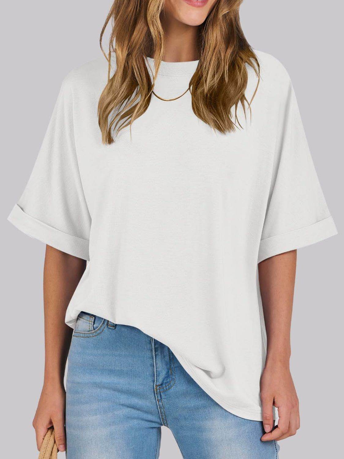 Round Neck Half Sleeve T-Shirt - UnLaced Boutique