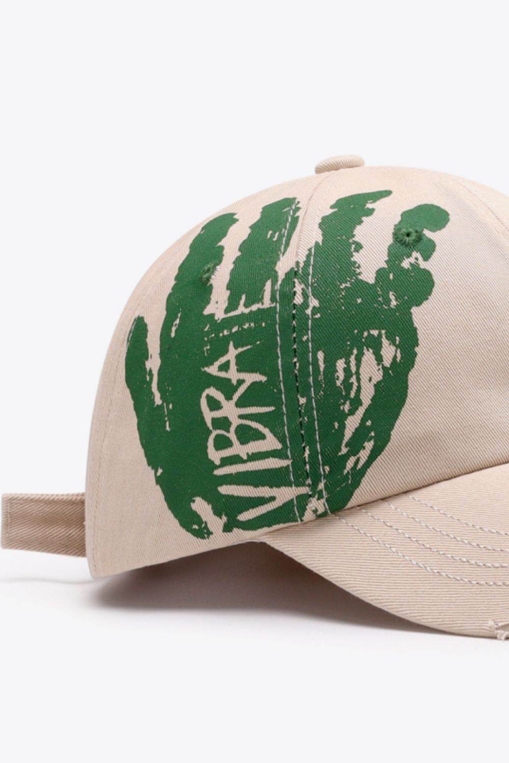 VIBRA Graphic Distressed Adjustable Baseball Cap - UnLaced Boutique