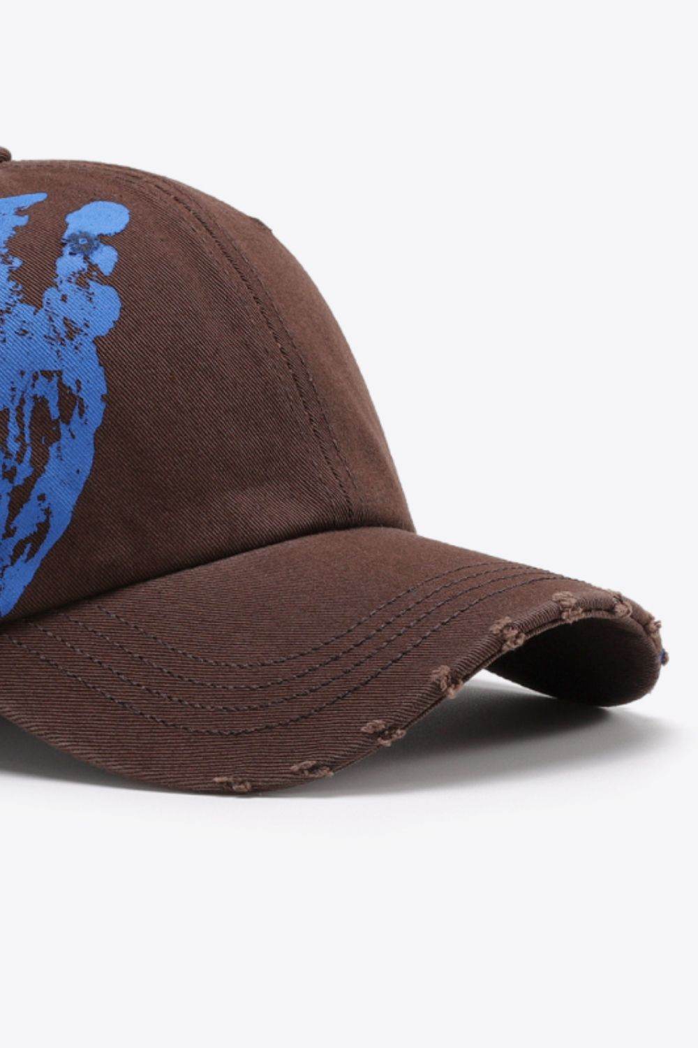 VIBRA Graphic Distressed Adjustable Baseball Cap - UnLaced Boutique