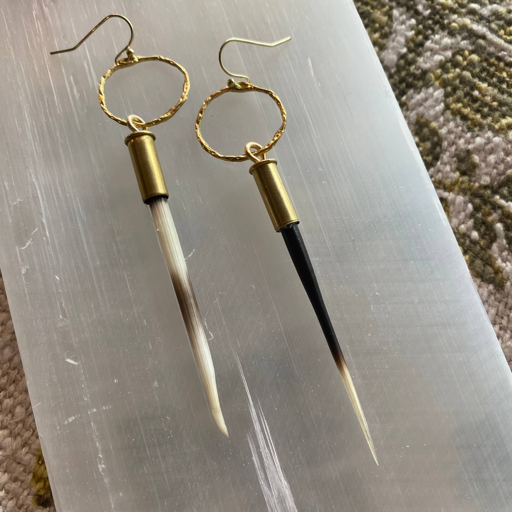Porcupine earrings as seen on Lainey wilson/western earrings