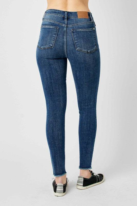 Judy Blue Full Size High Waist Distressed Skinny Jeans - UnLaced Boutique