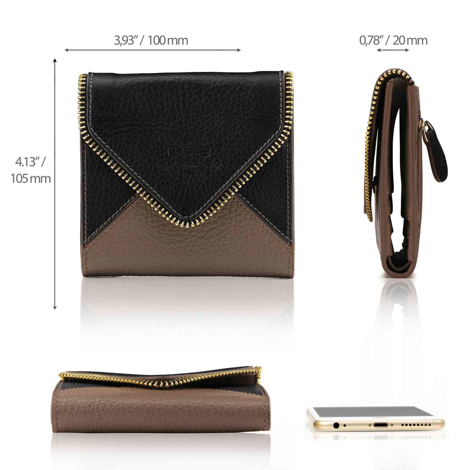 Otto Angelino Top Grain Leather Envelope Style Wallet, RFID