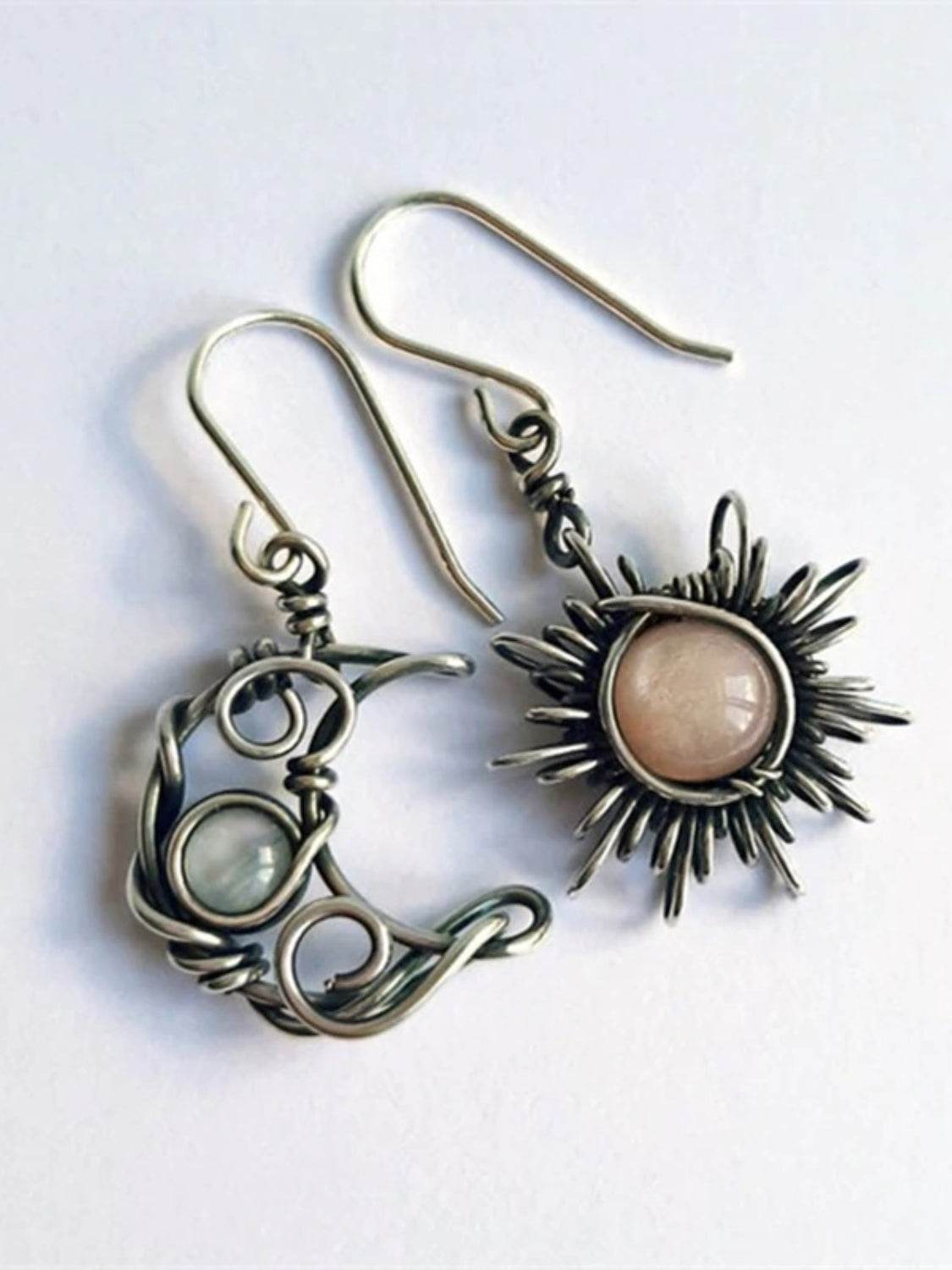 Alloy Moon & Sun Dangle Earrings - UnLaced Boutique
