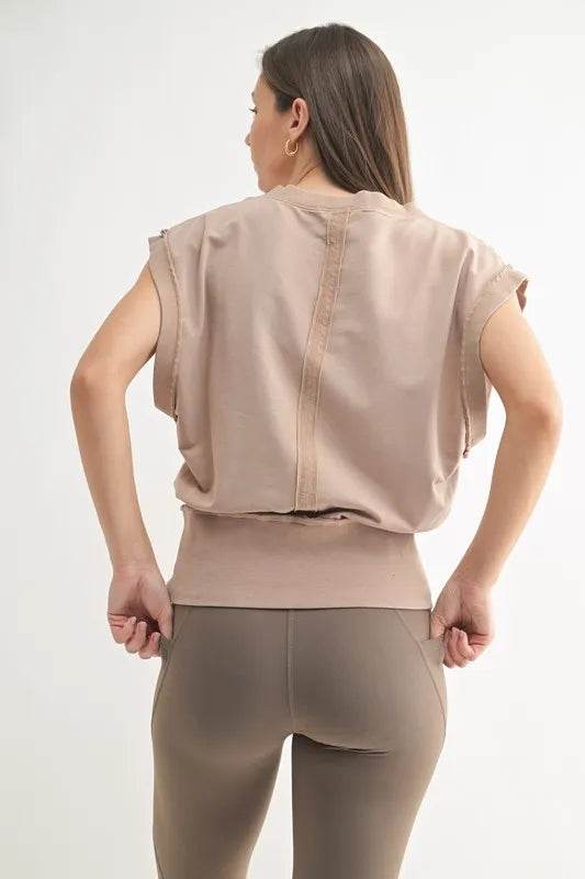 MONO B Vintage V-Neck Vest - UnLaced Boutique
