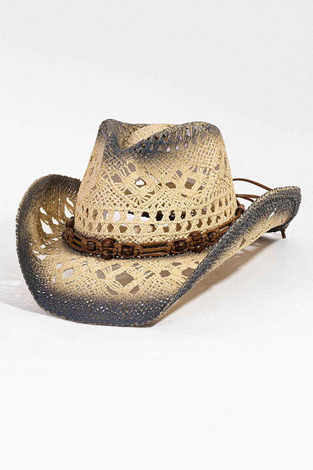 Fame Cutout Rope Strap Wide Brim Hat - UnLaced Boutique