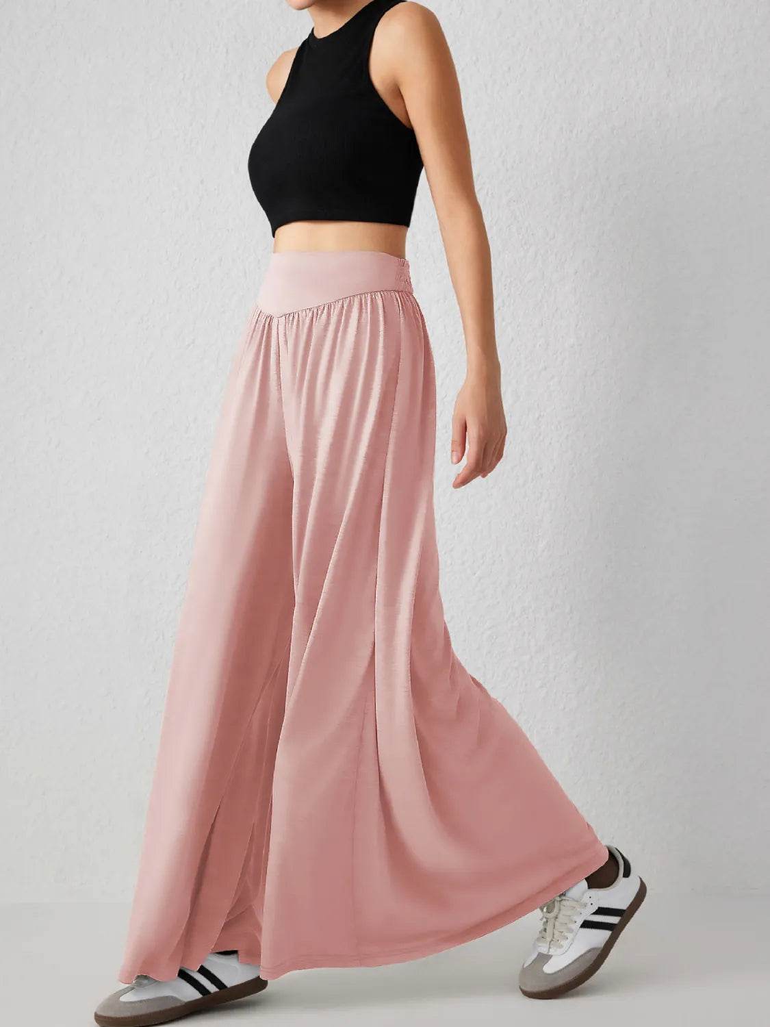 High Waist Wide Leg Pants - UnLaced Boutique