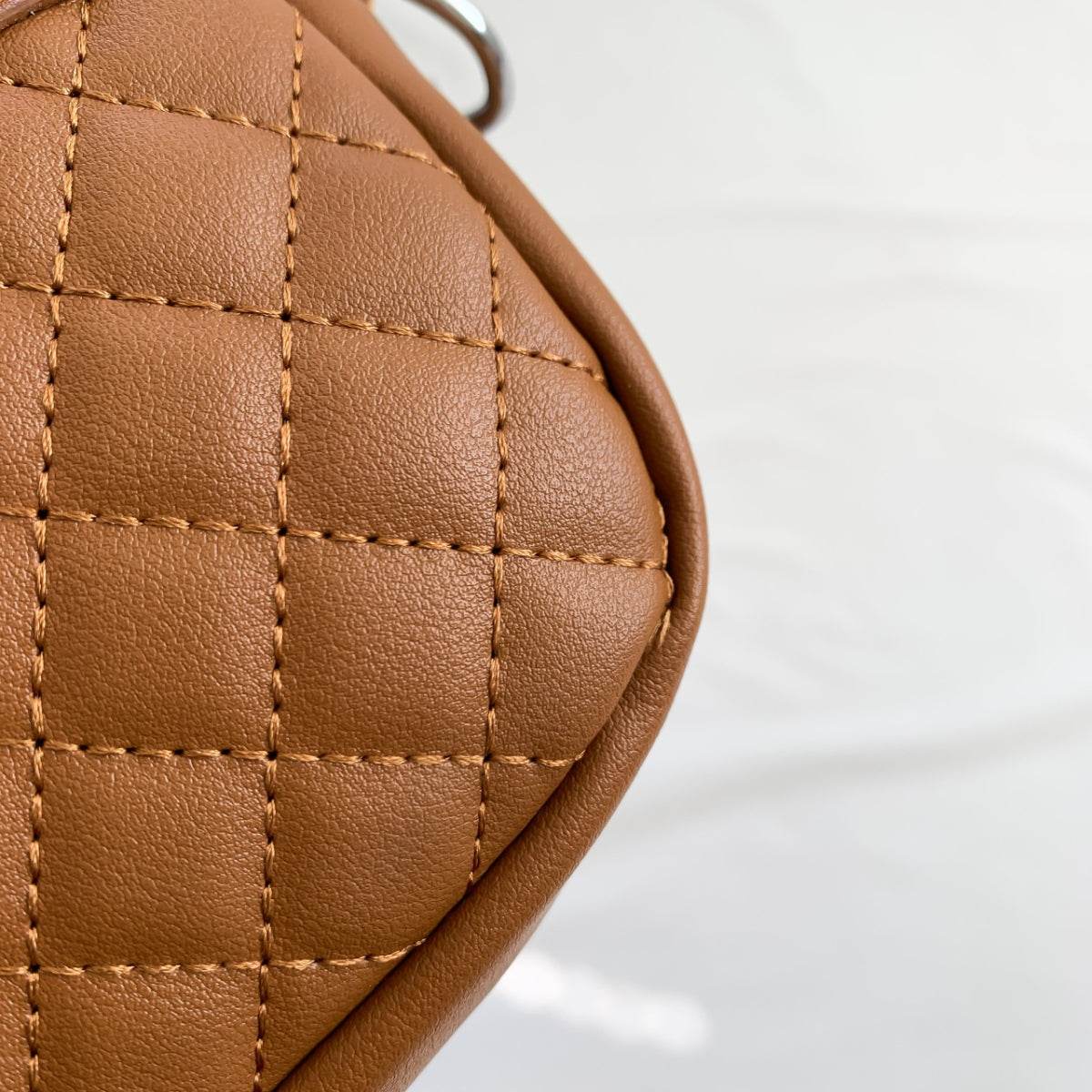 Stitching PU Leather Shoulder Bag - UnLaced Boutique