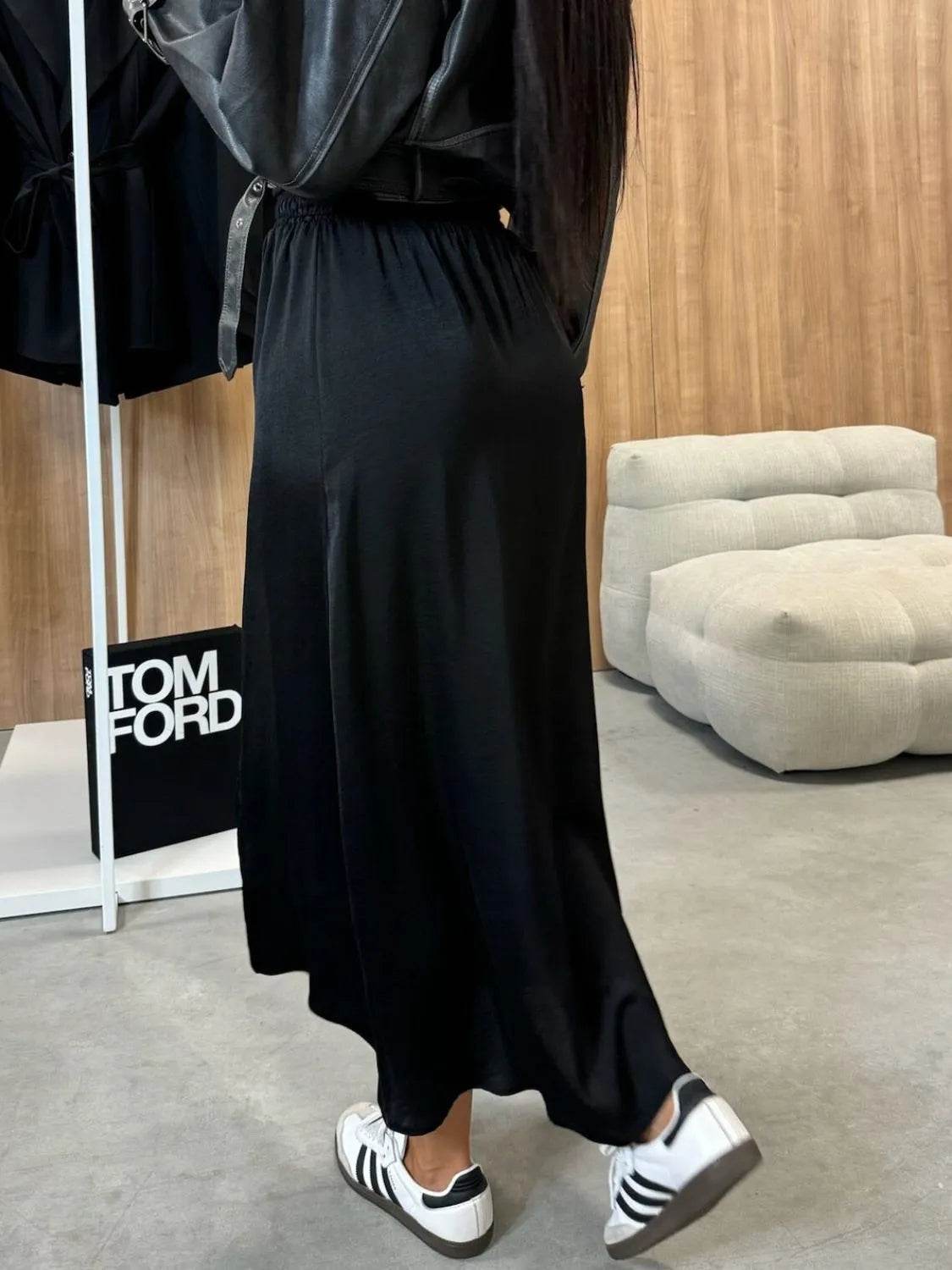 Slit Elastic Waist Skirt - UnLaced Boutique