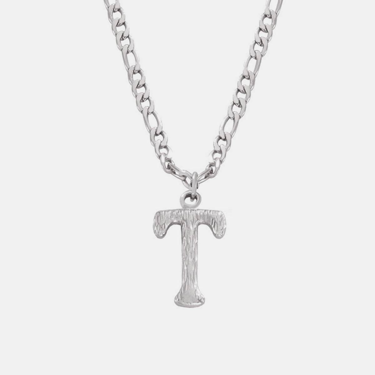 Titanium Steel Letter Pendant Necklace - UnLaced Boutique