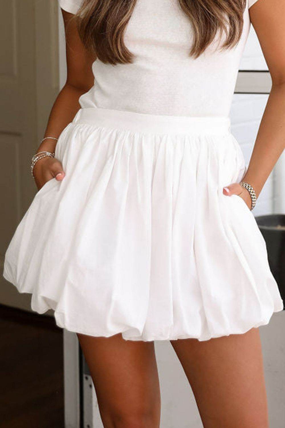 Bubble Mini Skirt with Pockets - UnLaced Boutique