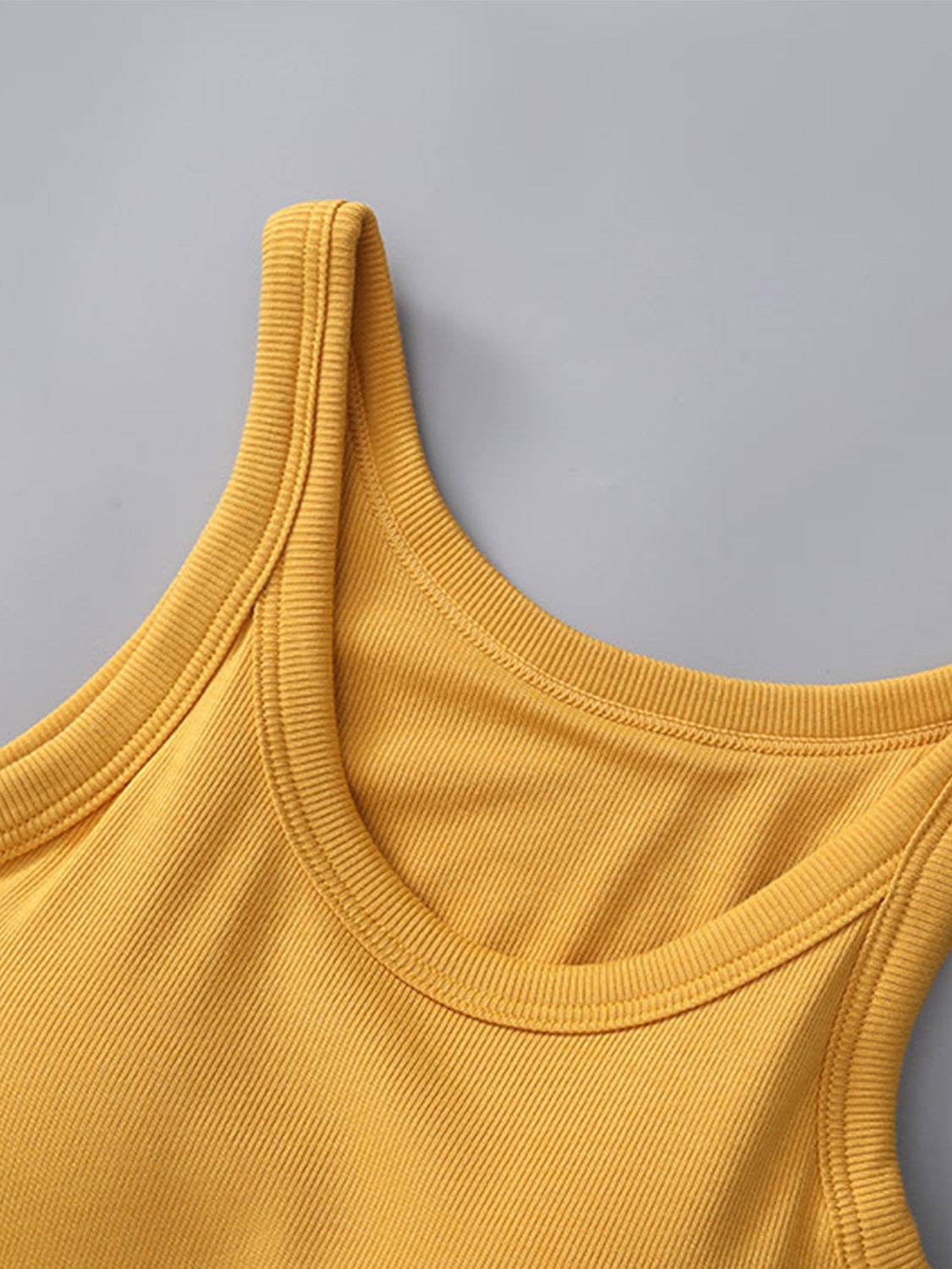 Round Neck Tank with Bra - UnLaced Boutique