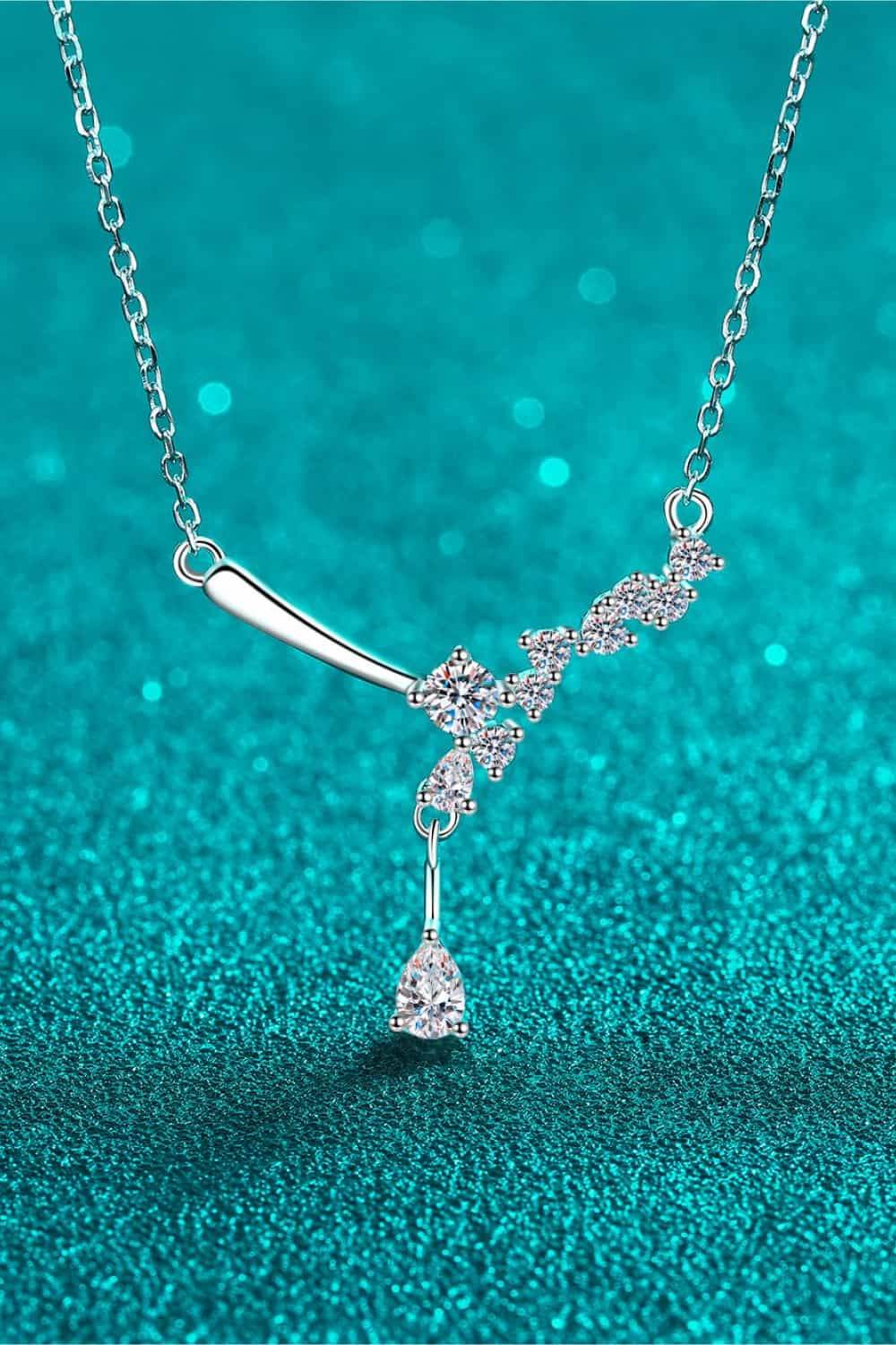 1 Carat Moissanite 925 Sterling Silver Necklace - UnLaced Boutique