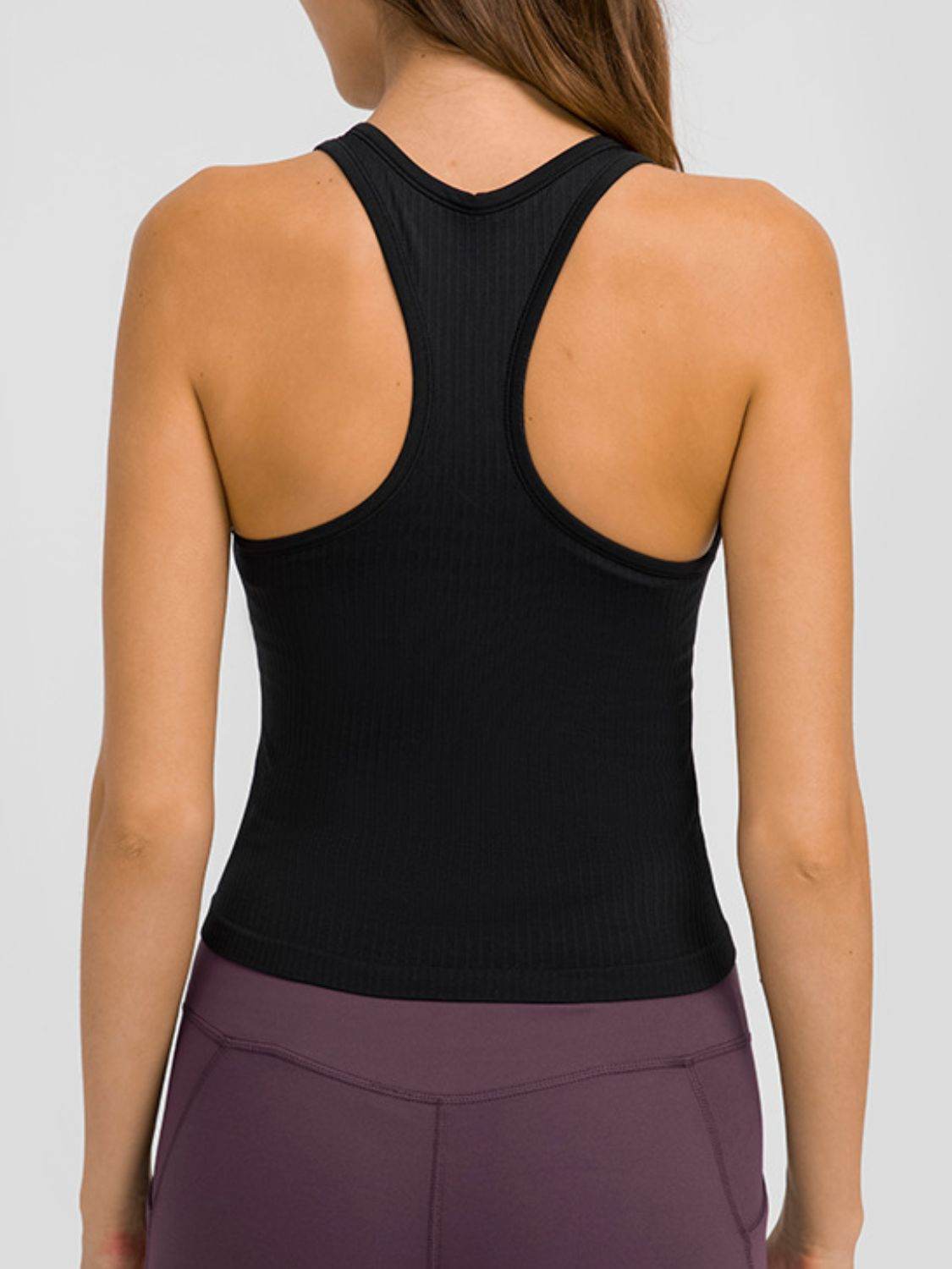 Millennia Round Neck Racerback Active Tank - UnLaced Boutique