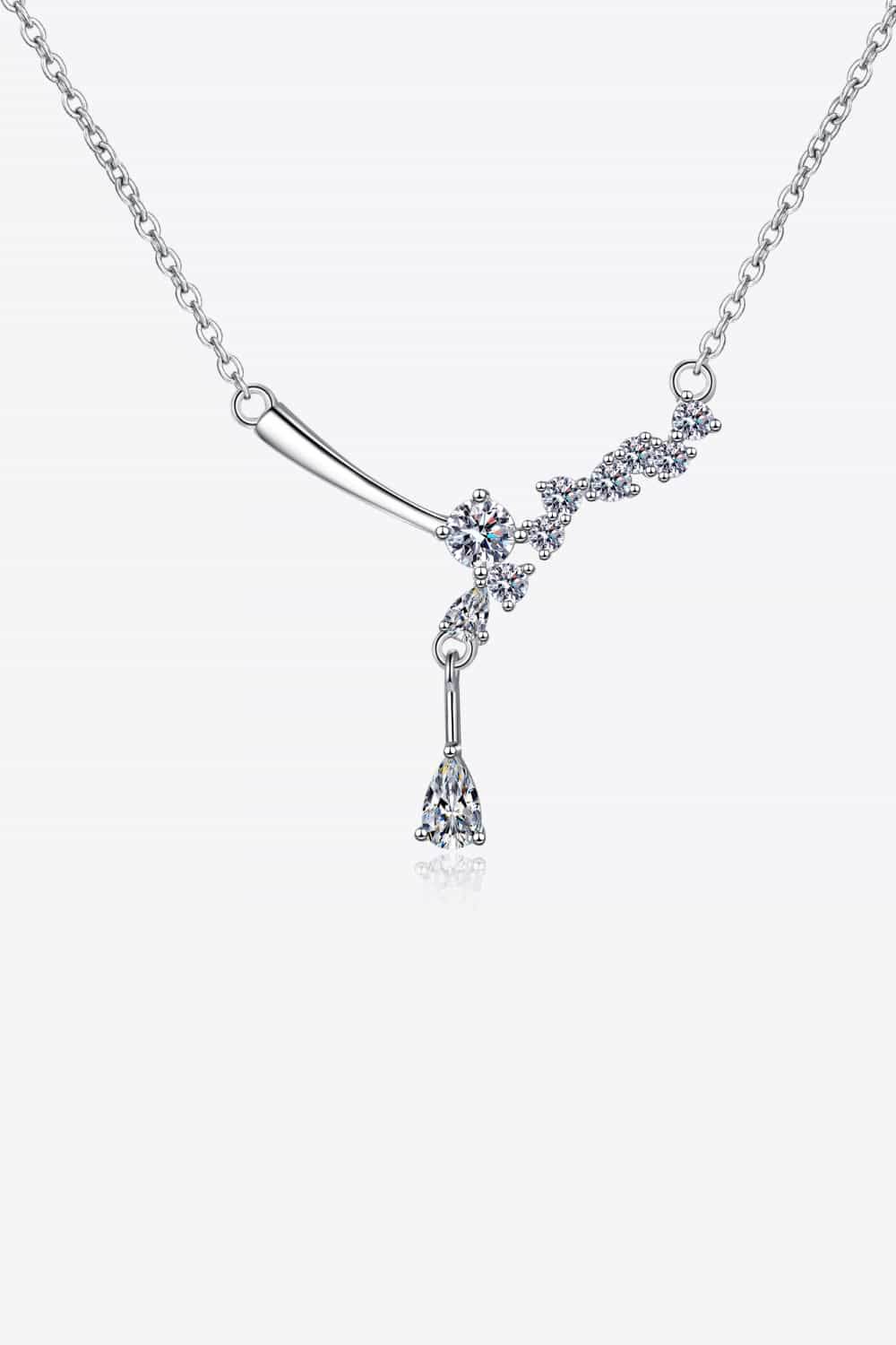 1 Carat Moissanite 925 Sterling Silver Necklace - UnLaced Boutique