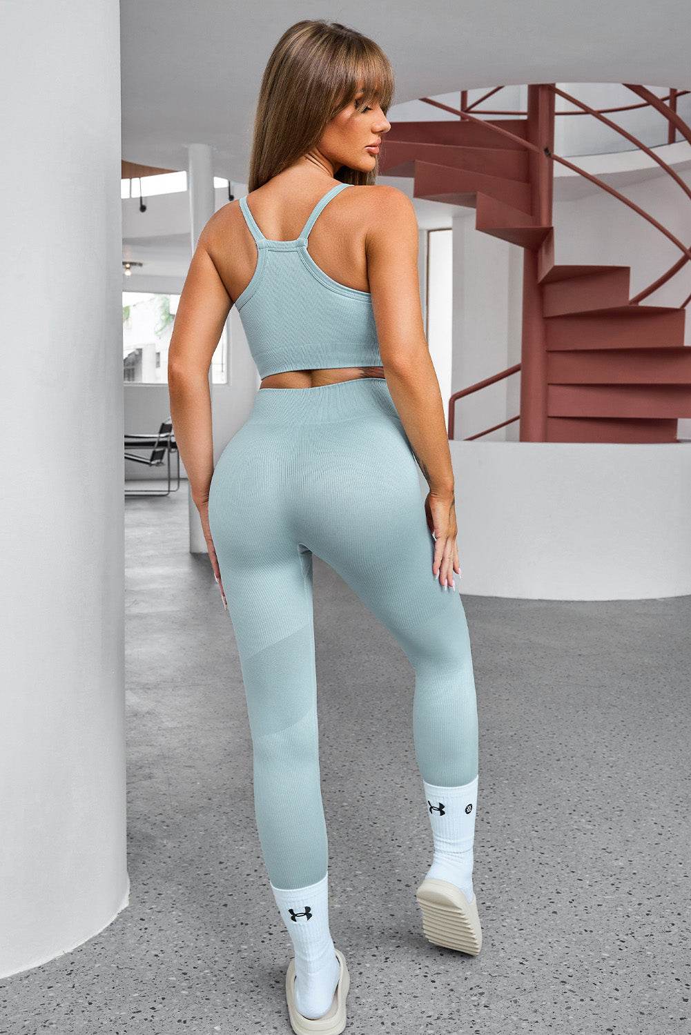 Tank Cropped Active Top and Pants Set - UnLaced Boutique