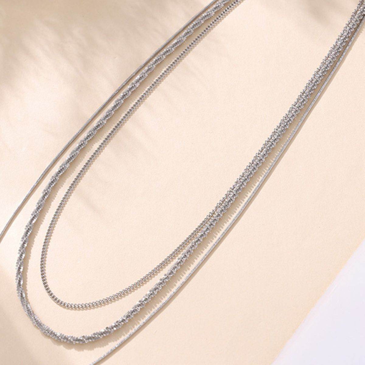 Titanium Steel Three-Layered Necklace - UnLaced Boutique