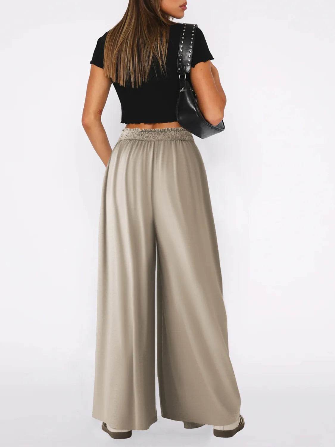 High Waist Wide Leg Pants - UnLaced Boutique