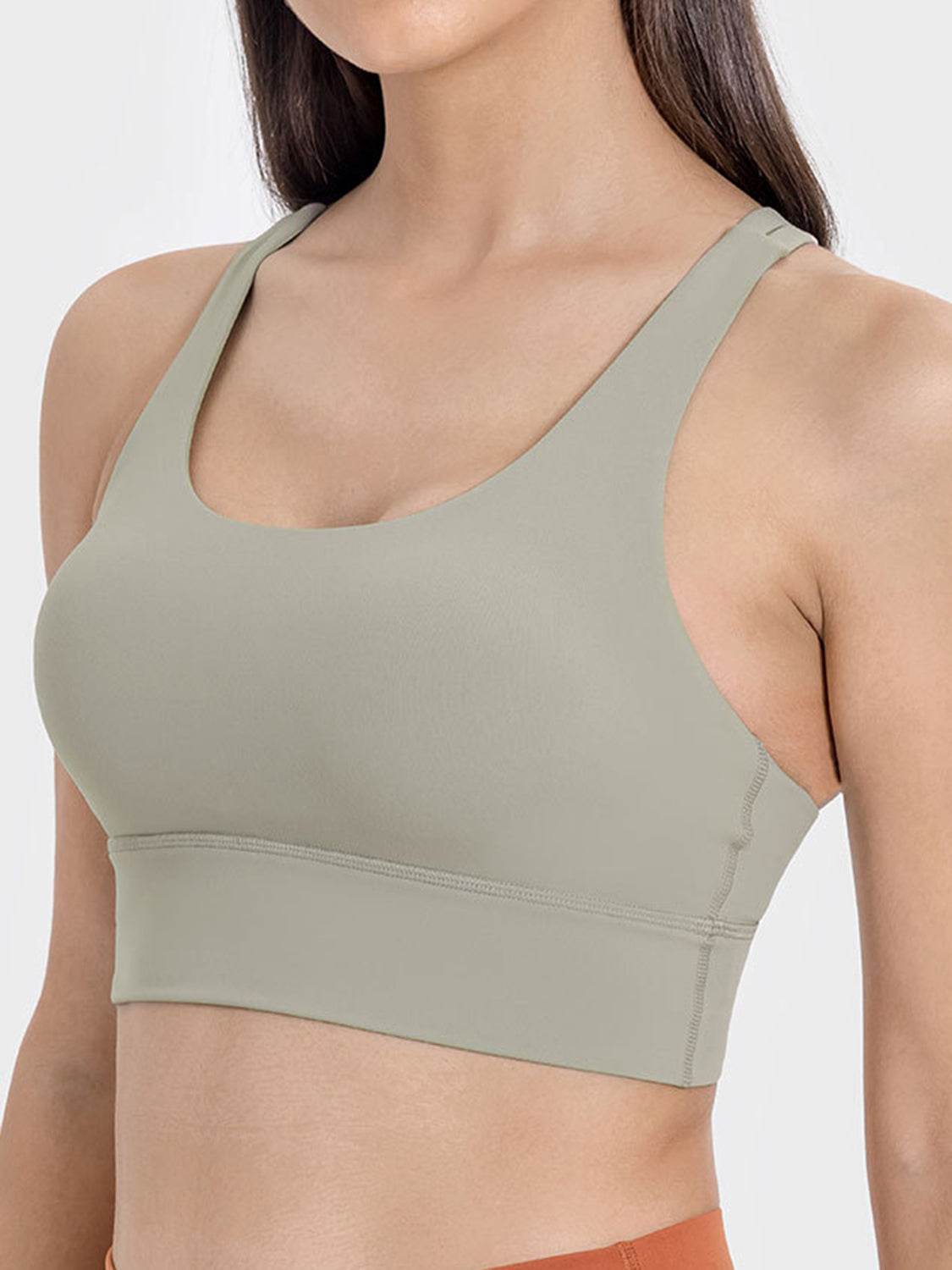 Millennia Crisscross Scoop Neck Active Tank - UnLaced Boutique