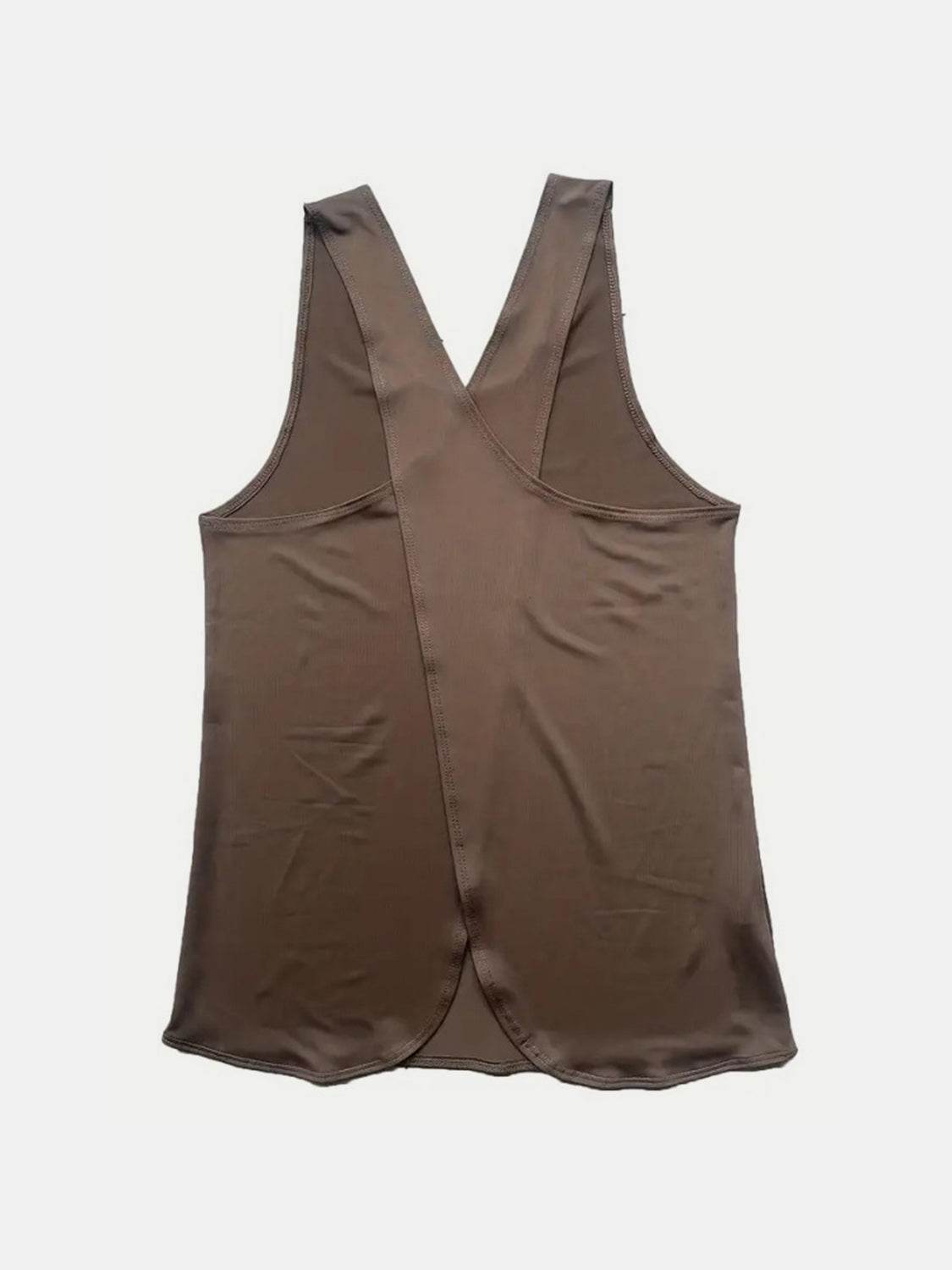 Crisscross Scoop Neck Active Tank - UnLaced Boutique