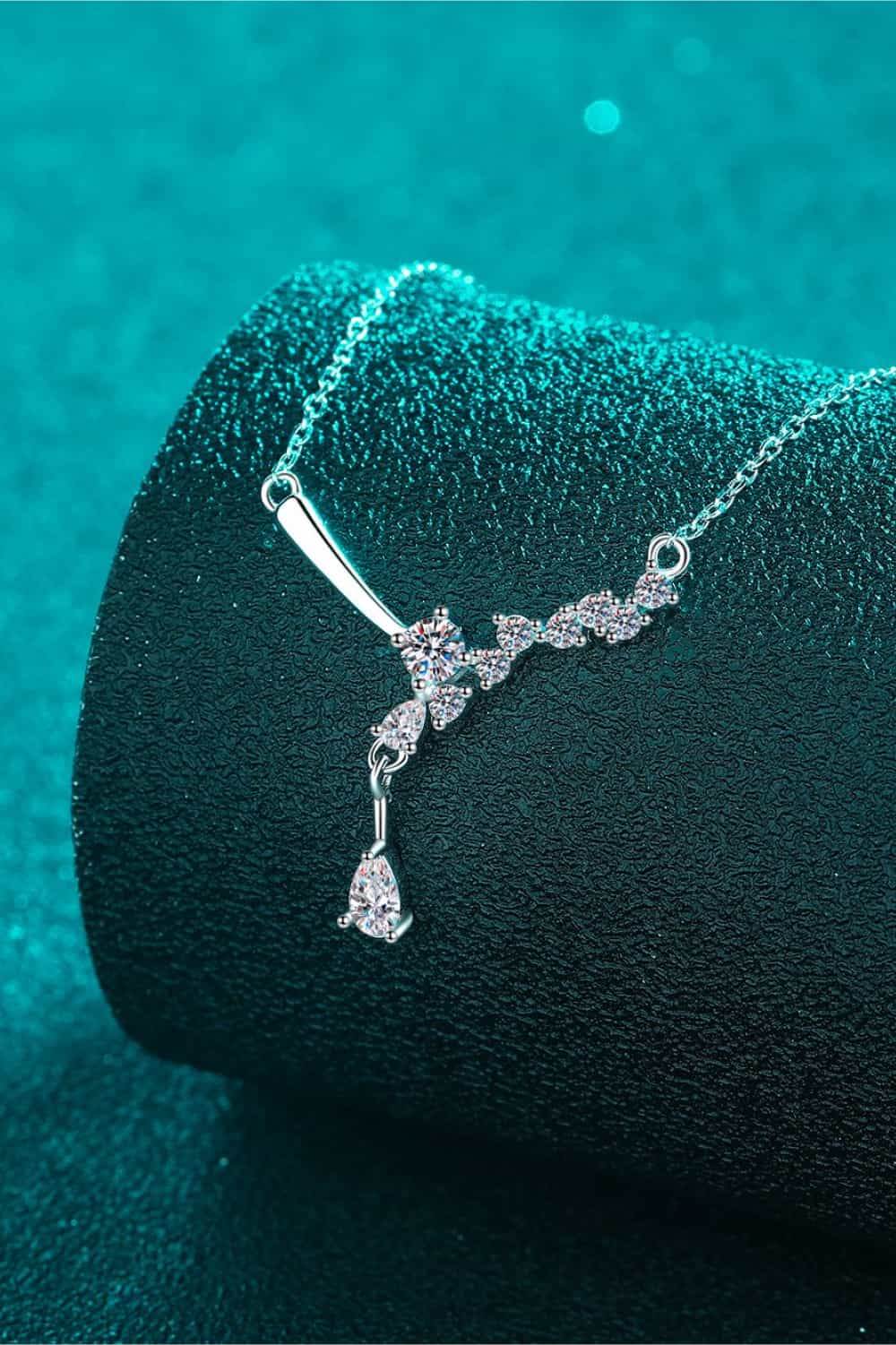 1 Carat Moissanite 925 Sterling Silver Necklace - UnLaced Boutique