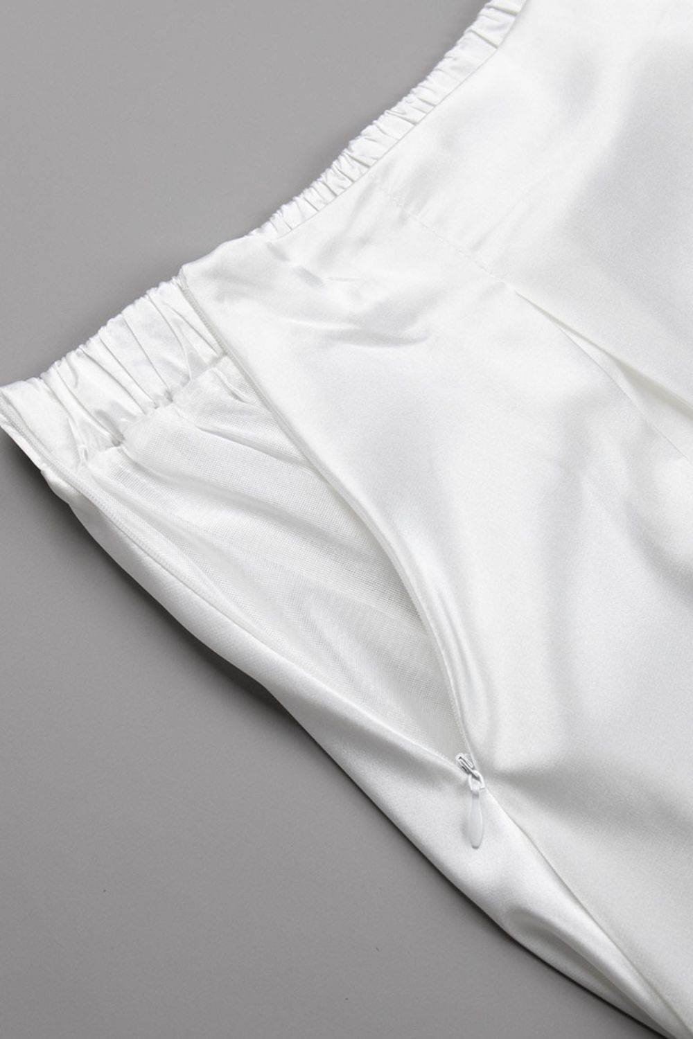 Back Elastic Waist Satin Minx Skirt - UnLaced Boutique