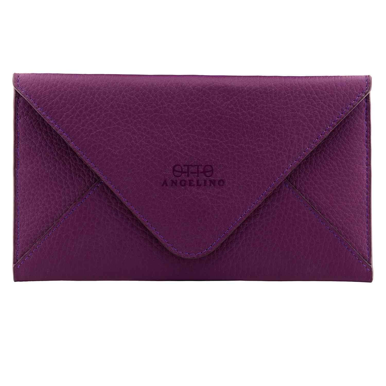Otto Angelino Top Grain Leather Wallet, Multiple Slots Money