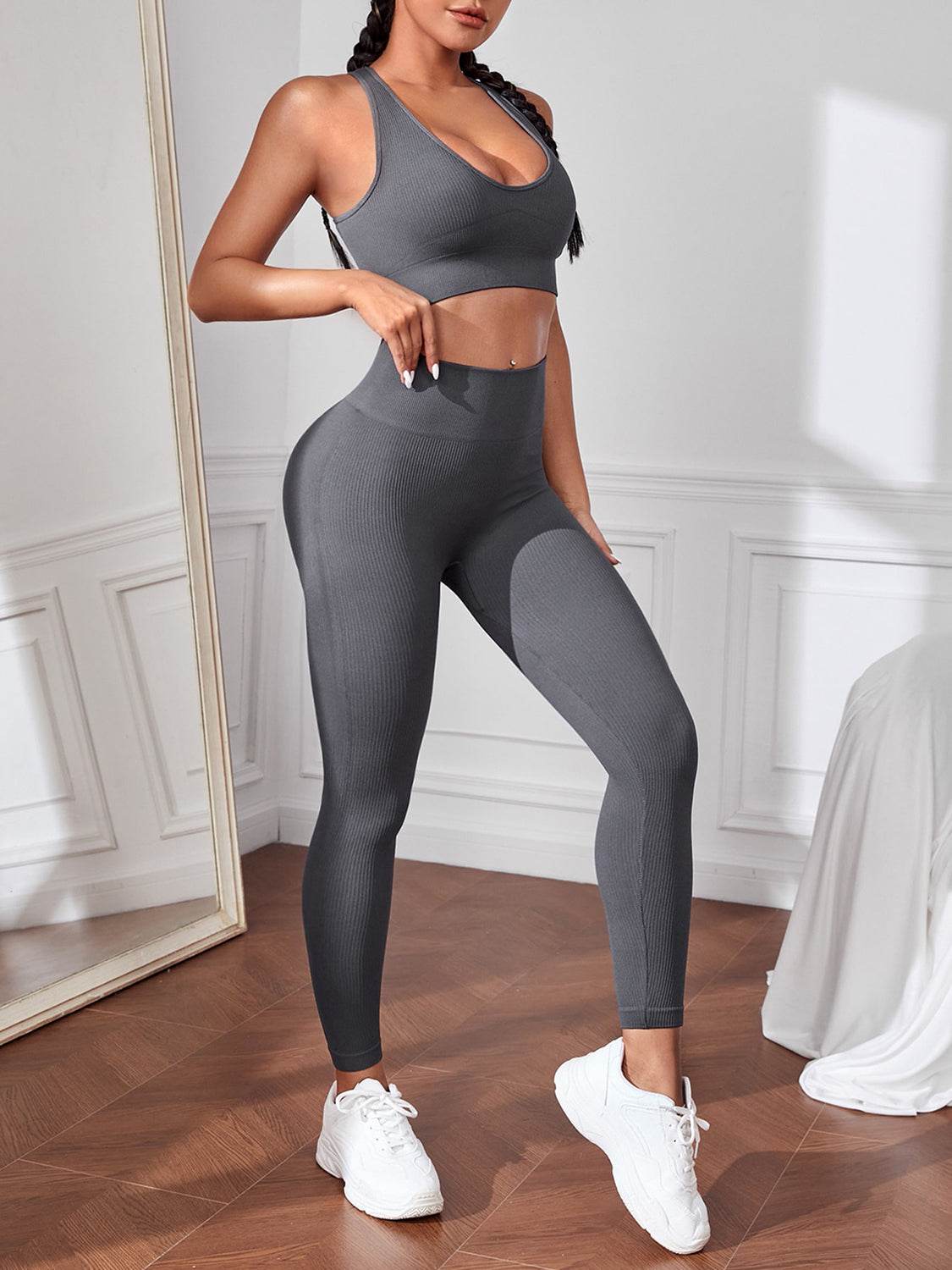 Sport Tank and Leggings Set - UnLaced Boutique
