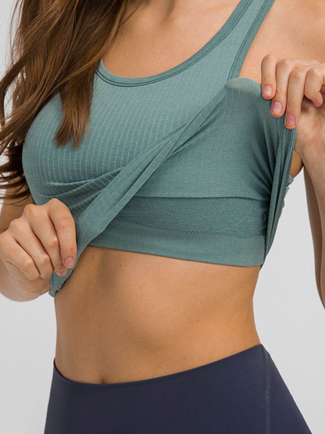 Millennia Round Neck Racerback Active Tank - UnLaced Boutique