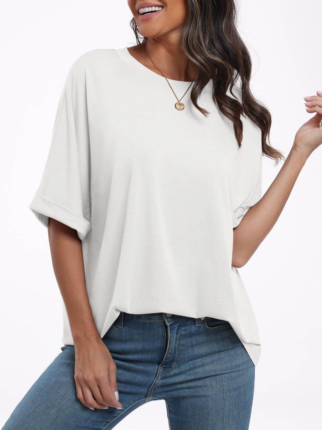 Round Neck Half Sleeve T-Shirt - UnLaced Boutique