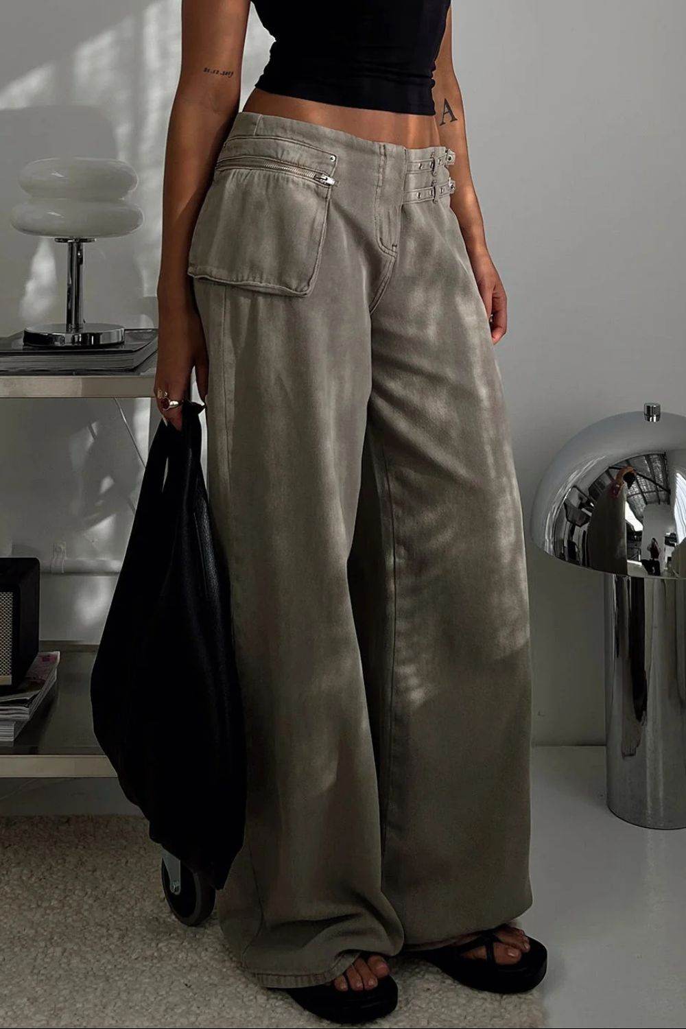 Wide Leg Jeans with Pockets - UnLaced Boutique