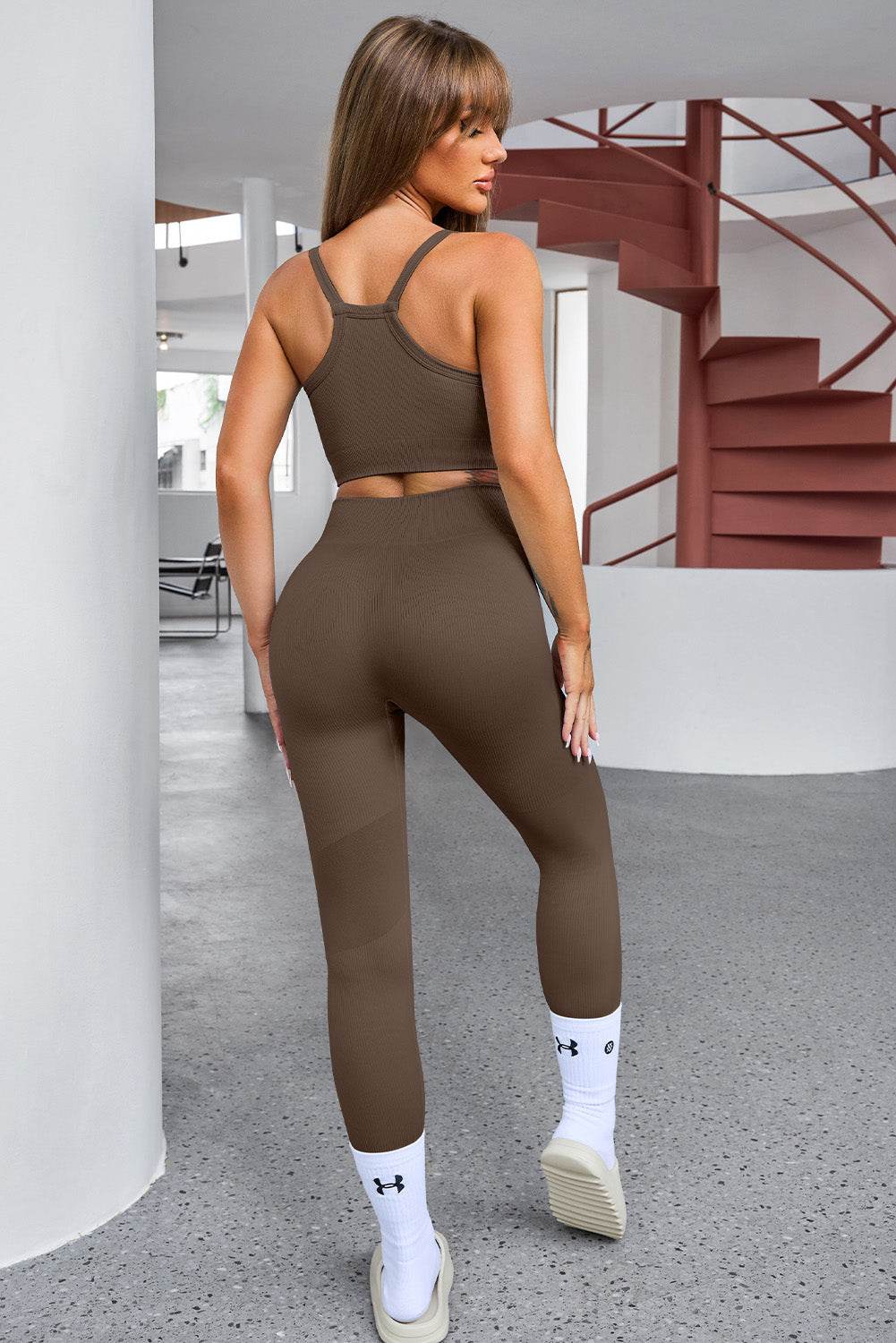 Tank Cropped Active Top and Pants Set - UnLaced Boutique