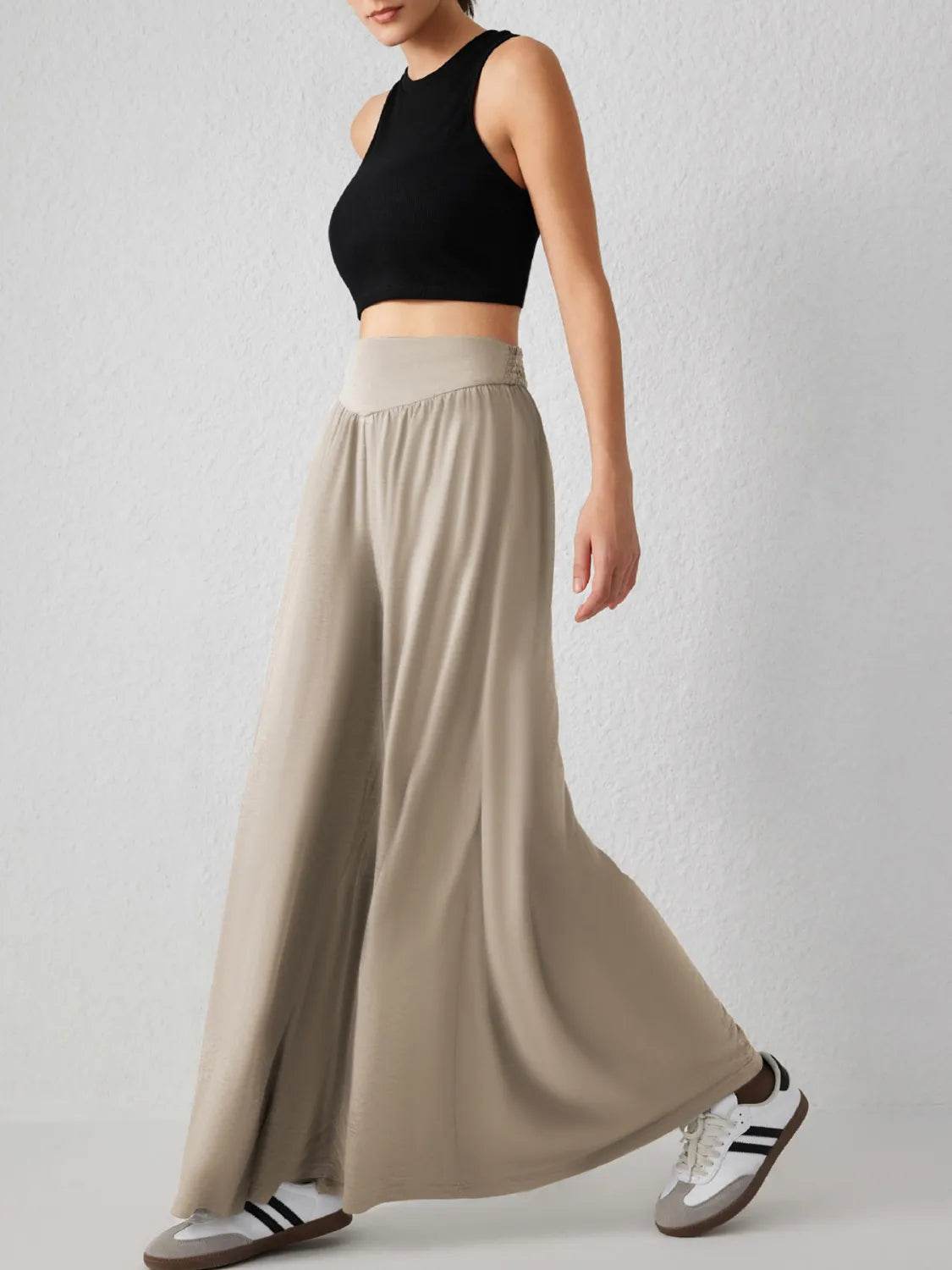 High Waist Wide Leg Pants - UnLaced Boutique