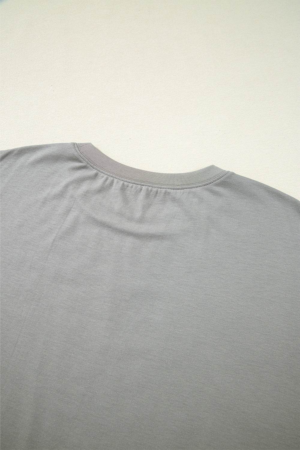 Letter Graphic Round Neck Short Sleeve T-Shirt - UnLaced Boutique