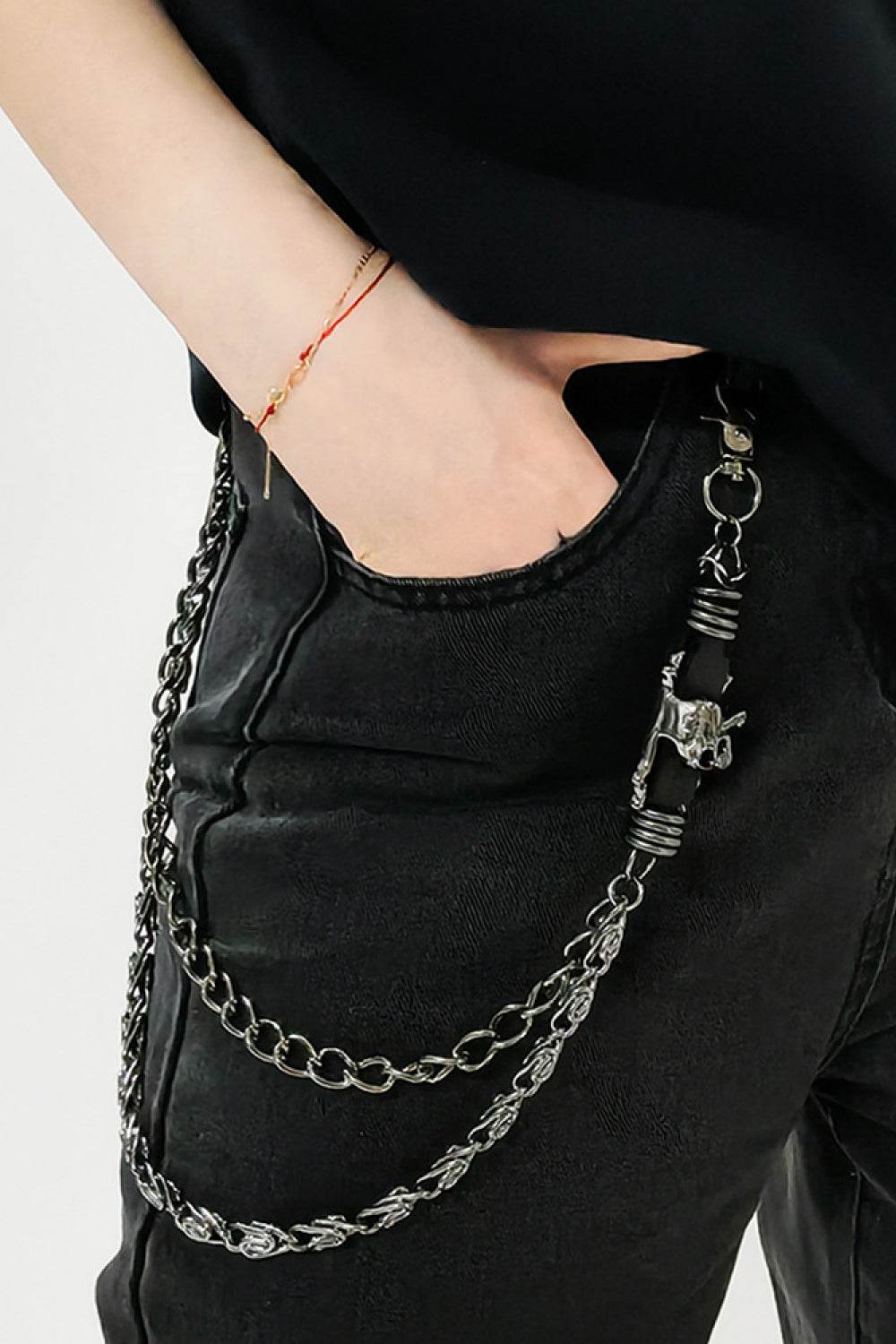 Double Layer Alloy Chain Belt - UnLaced Boutique