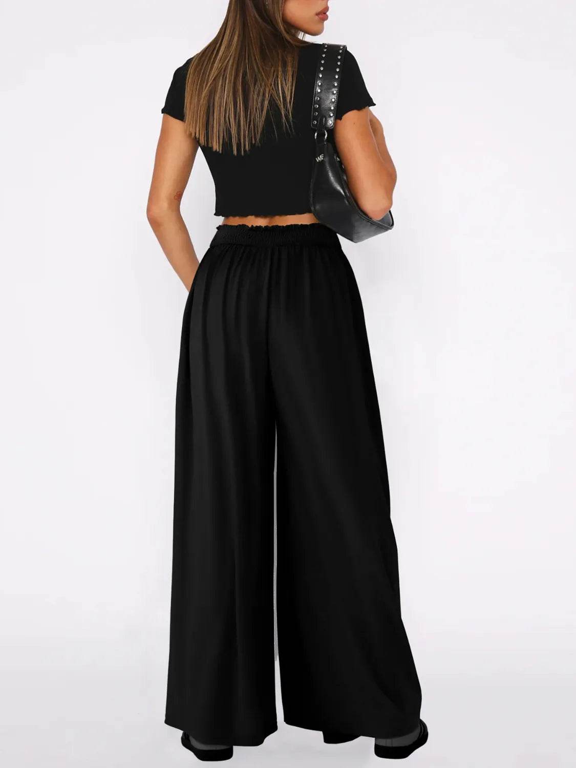 High Waist Wide Leg Pants - UnLaced Boutique