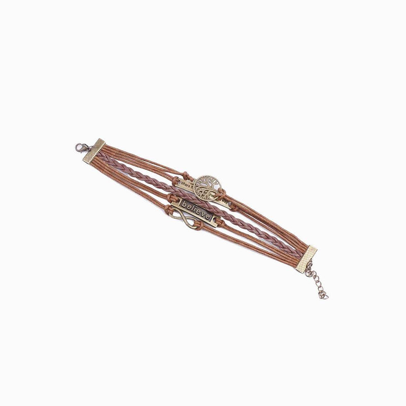 Alloy PU Leather Rope Bracelet - UnLaced Boutique