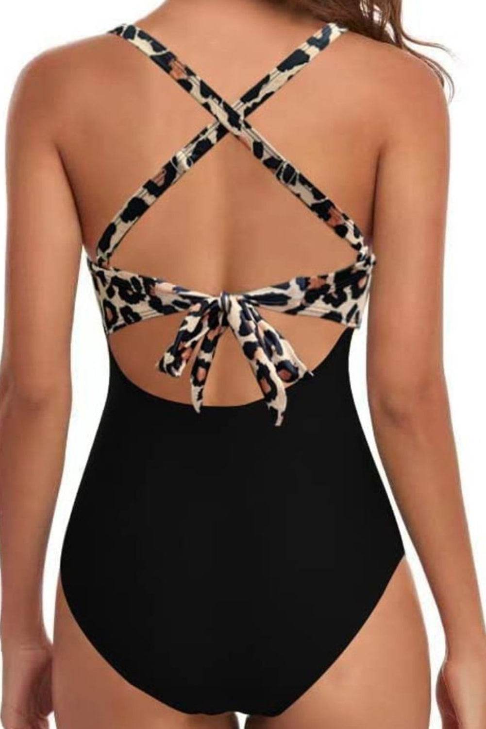 Tied Crisscross Cutout One-Piece Swimwear - UnLaced Boutique