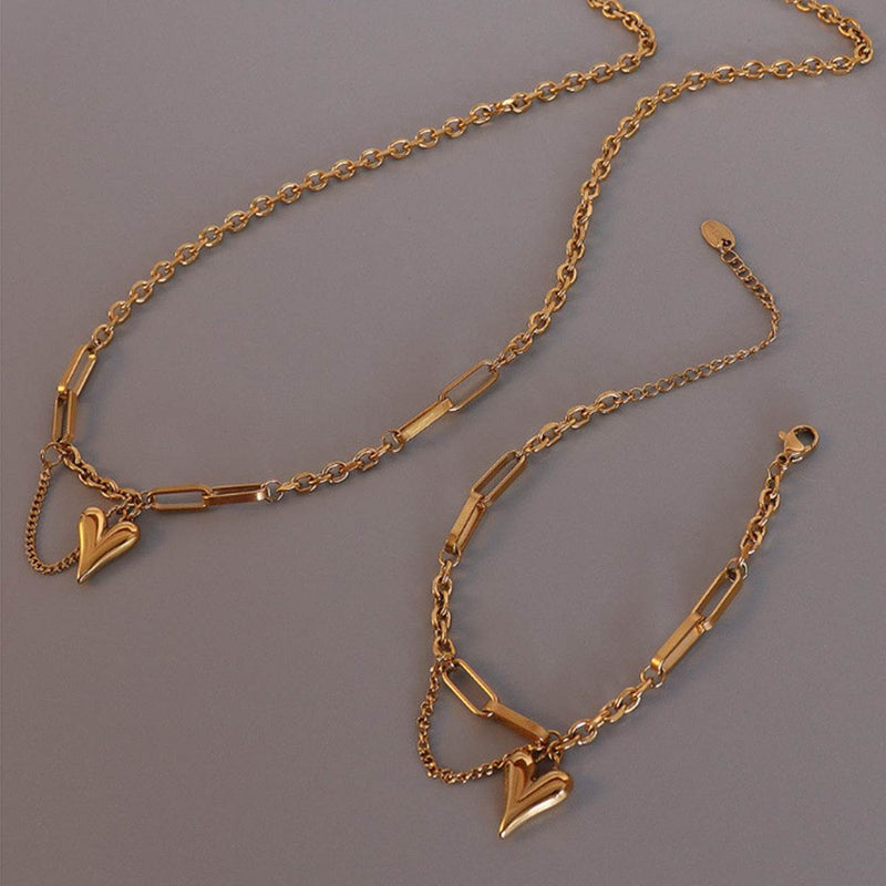 Titanium Steel Heart Pendant Necklace - UnLaced Boutique
