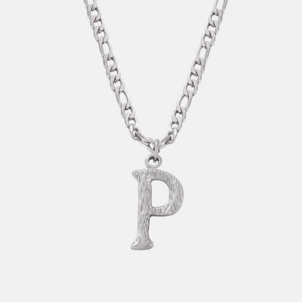 Titanium Steel Letter Pendant Necklace - UnLaced Boutique